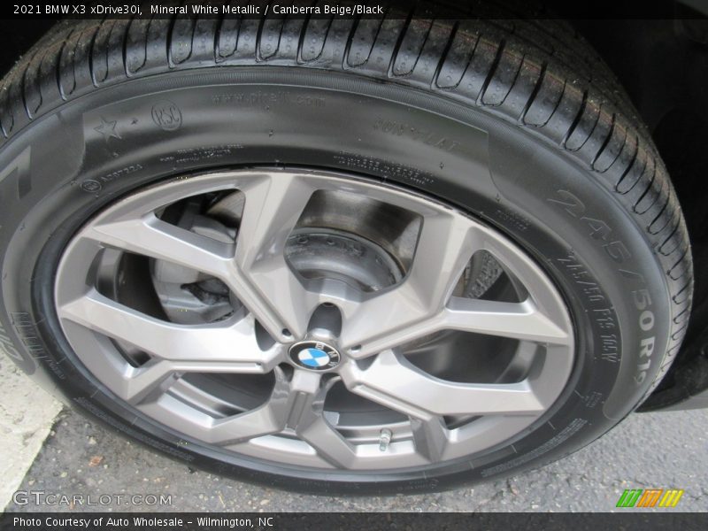 Mineral White Metallic / Canberra Beige/Black 2021 BMW X3 xDrive30i