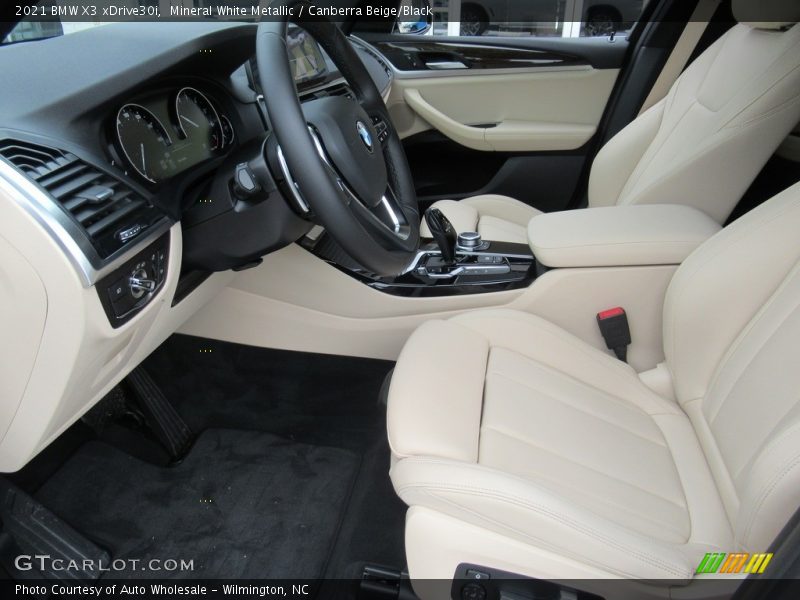 Mineral White Metallic / Canberra Beige/Black 2021 BMW X3 xDrive30i