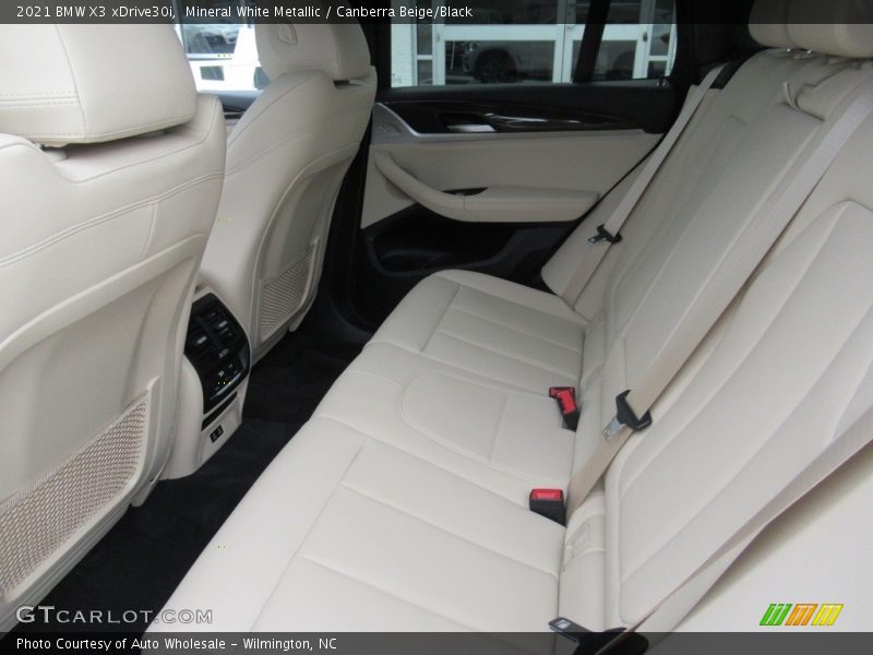 Mineral White Metallic / Canberra Beige/Black 2021 BMW X3 xDrive30i