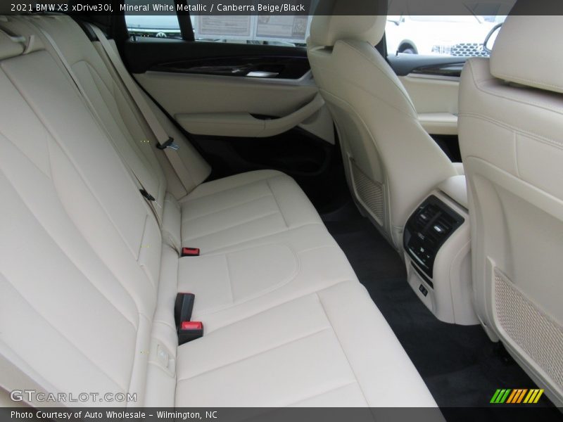 Mineral White Metallic / Canberra Beige/Black 2021 BMW X3 xDrive30i