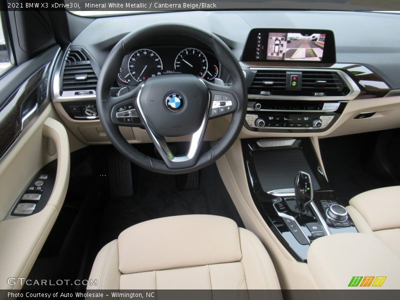Mineral White Metallic / Canberra Beige/Black 2021 BMW X3 xDrive30i