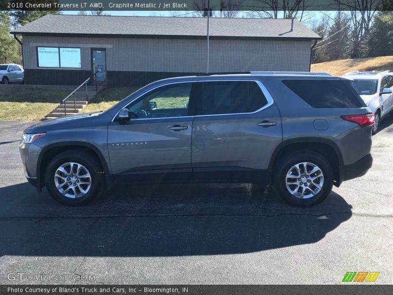 Graphite Metallic / Jet Black 2018 Chevrolet Traverse LT AWD