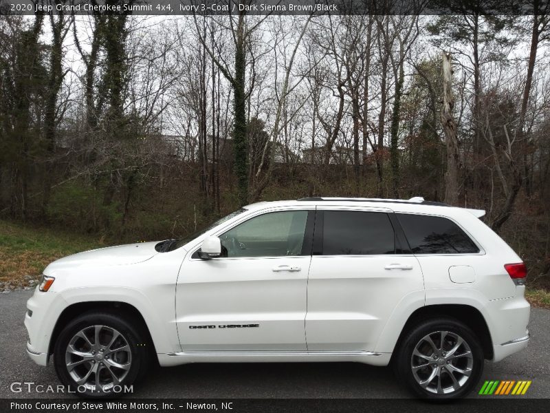 Ivory 3-Coat / Dark Sienna Brown/Black 2020 Jeep Grand Cherokee Summit 4x4