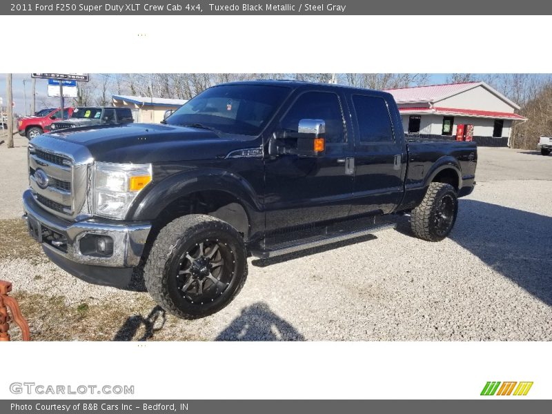 Tuxedo Black Metallic / Steel Gray 2011 Ford F250 Super Duty XLT Crew Cab 4x4