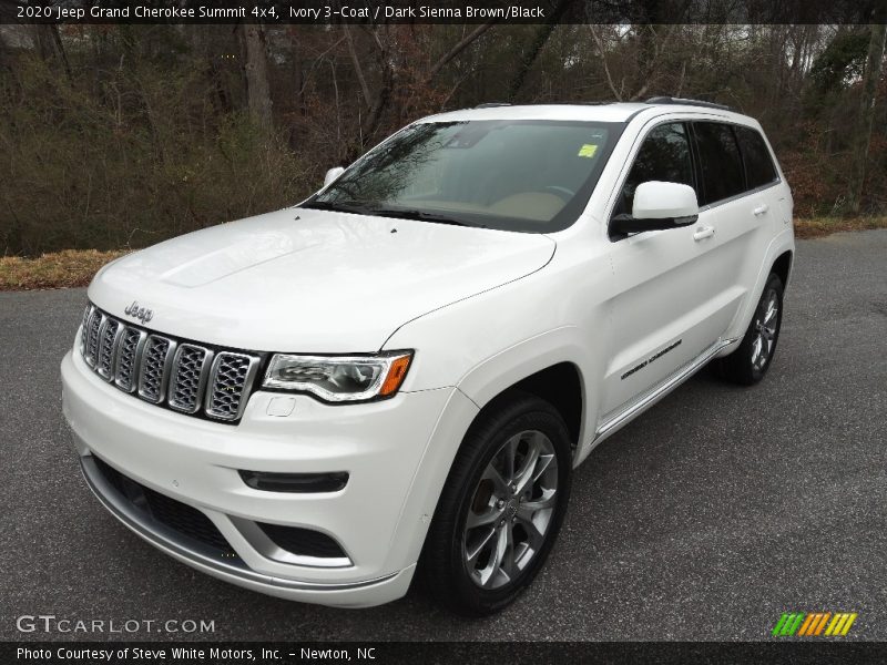 Ivory 3-Coat / Dark Sienna Brown/Black 2020 Jeep Grand Cherokee Summit 4x4