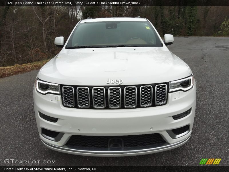 Ivory 3-Coat / Dark Sienna Brown/Black 2020 Jeep Grand Cherokee Summit 4x4
