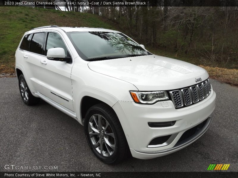 Ivory 3-Coat / Dark Sienna Brown/Black 2020 Jeep Grand Cherokee Summit 4x4