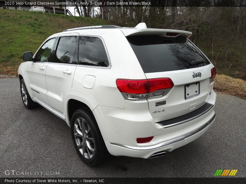 Ivory 3-Coat / Dark Sienna Brown/Black 2020 Jeep Grand Cherokee Summit 4x4