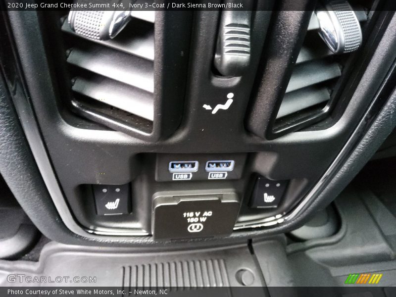 Ivory 3-Coat / Dark Sienna Brown/Black 2020 Jeep Grand Cherokee Summit 4x4