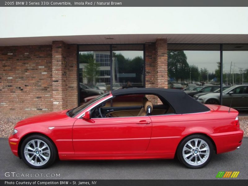 Imola Red / Natural Brown 2005 BMW 3 Series 330i Convertible