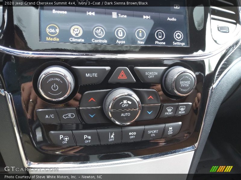 Ivory 3-Coat / Dark Sienna Brown/Black 2020 Jeep Grand Cherokee Summit 4x4
