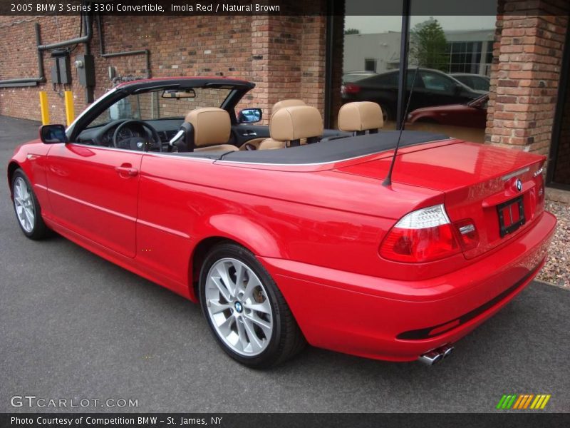 Imola Red / Natural Brown 2005 BMW 3 Series 330i Convertible