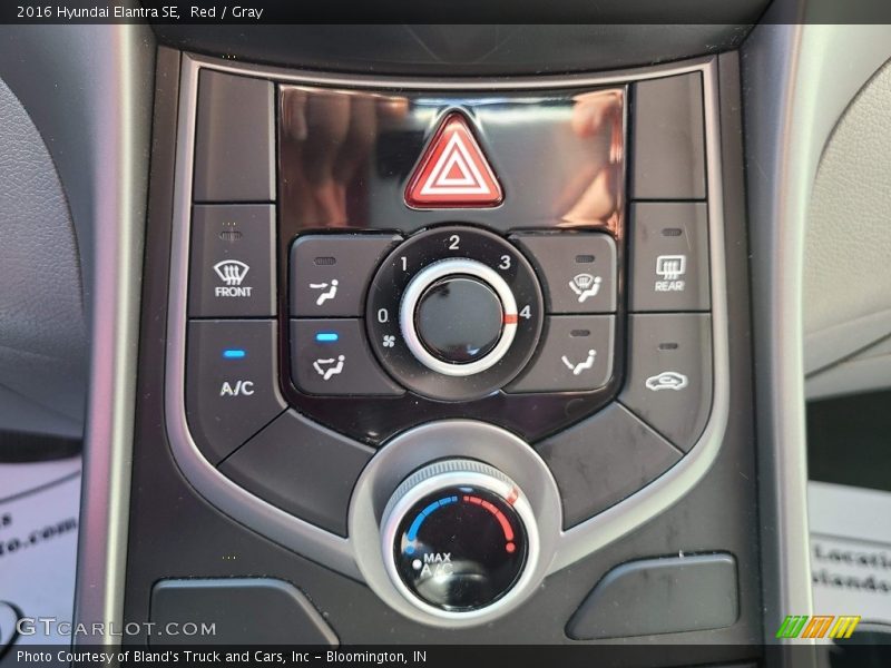 Red / Gray 2016 Hyundai Elantra SE