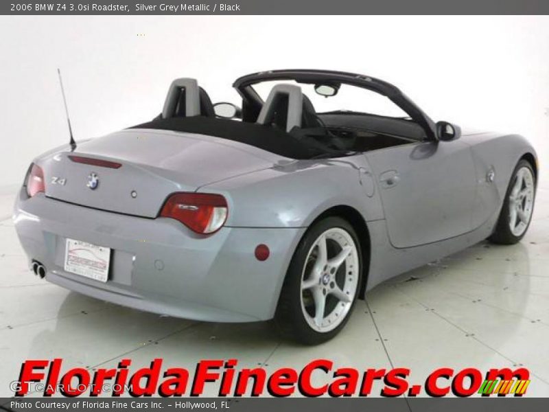 Silver Grey Metallic / Black 2006 BMW Z4 3.0si Roadster