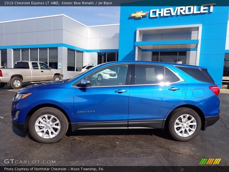 Kinetic Blue Metallic / Jet Black 2019 Chevrolet Equinox LT AWD