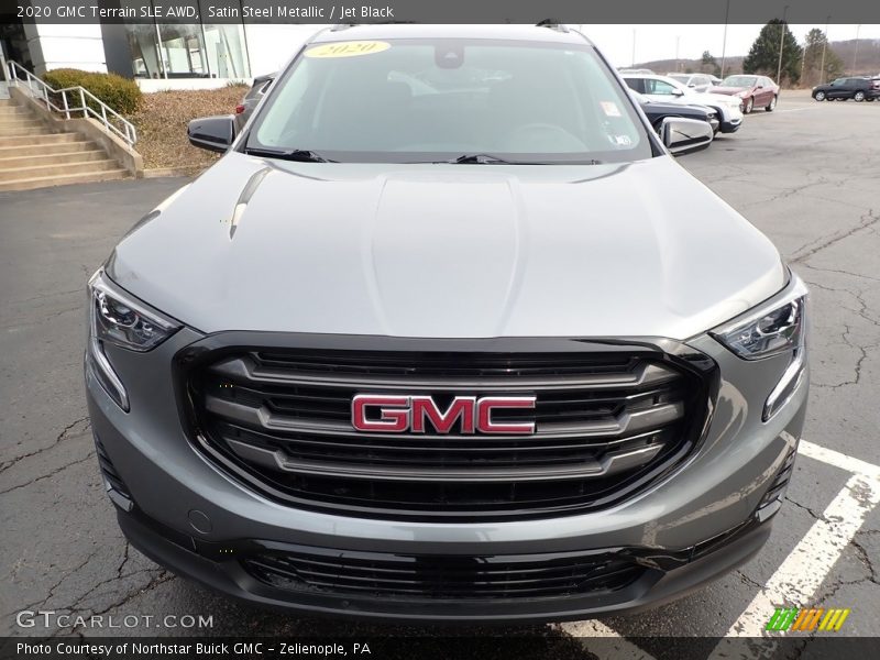 Satin Steel Metallic / Jet Black 2020 GMC Terrain SLE AWD