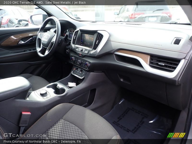 Satin Steel Metallic / Jet Black 2020 GMC Terrain SLE AWD