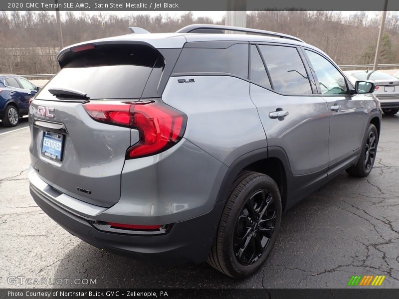 Satin Steel Metallic / Jet Black 2020 GMC Terrain SLE AWD