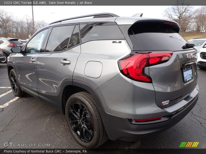 Satin Steel Metallic / Jet Black 2020 GMC Terrain SLE AWD