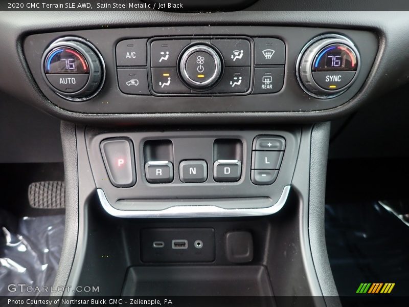Satin Steel Metallic / Jet Black 2020 GMC Terrain SLE AWD