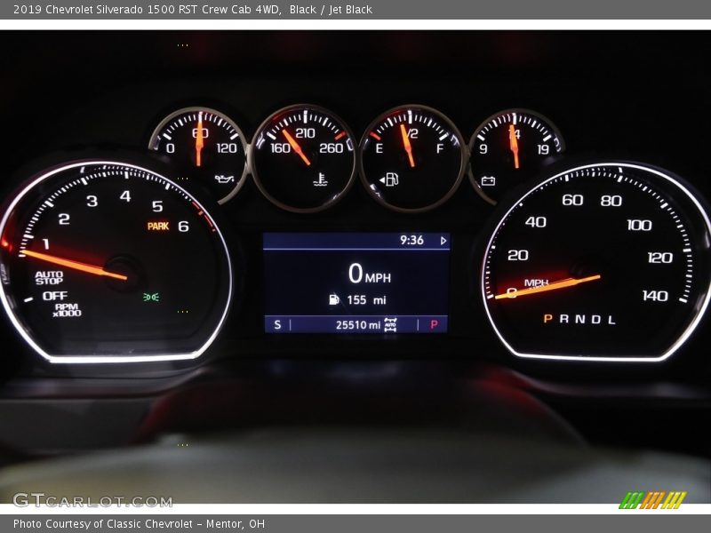 Black / Jet Black 2019 Chevrolet Silverado 1500 RST Crew Cab 4WD