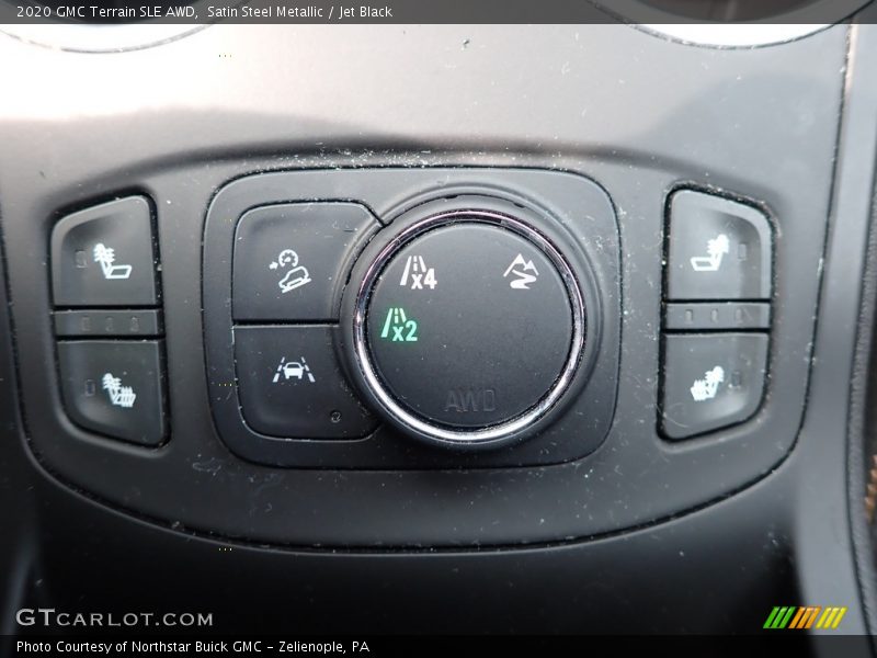 Satin Steel Metallic / Jet Black 2020 GMC Terrain SLE AWD