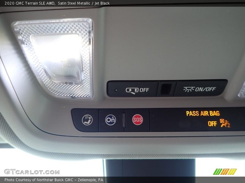 Satin Steel Metallic / Jet Black 2020 GMC Terrain SLE AWD