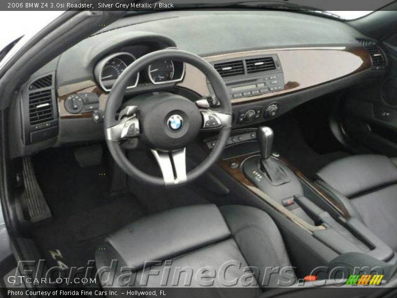 Silver Grey Metallic / Black 2006 BMW Z4 3.0si Roadster