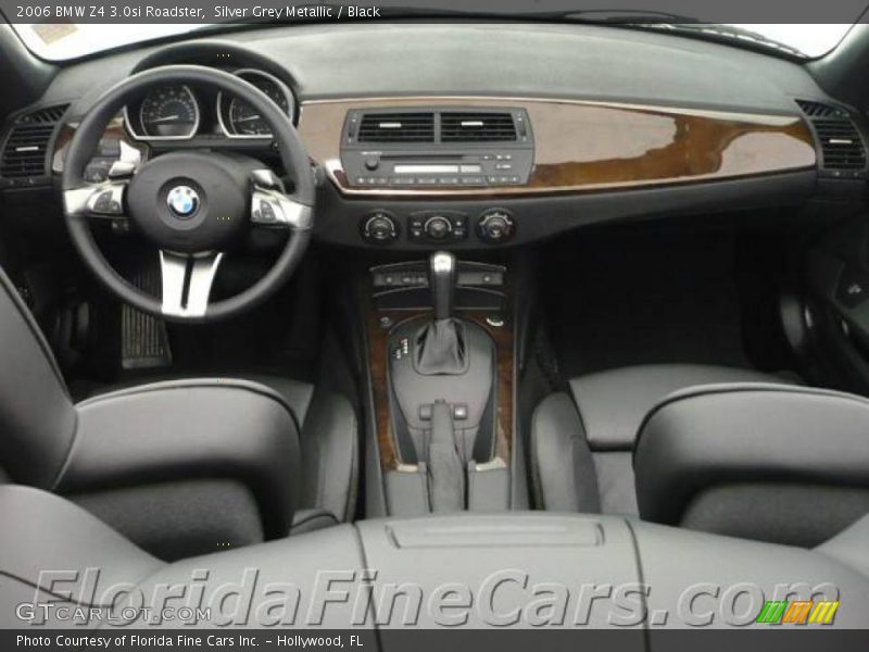 Silver Grey Metallic / Black 2006 BMW Z4 3.0si Roadster