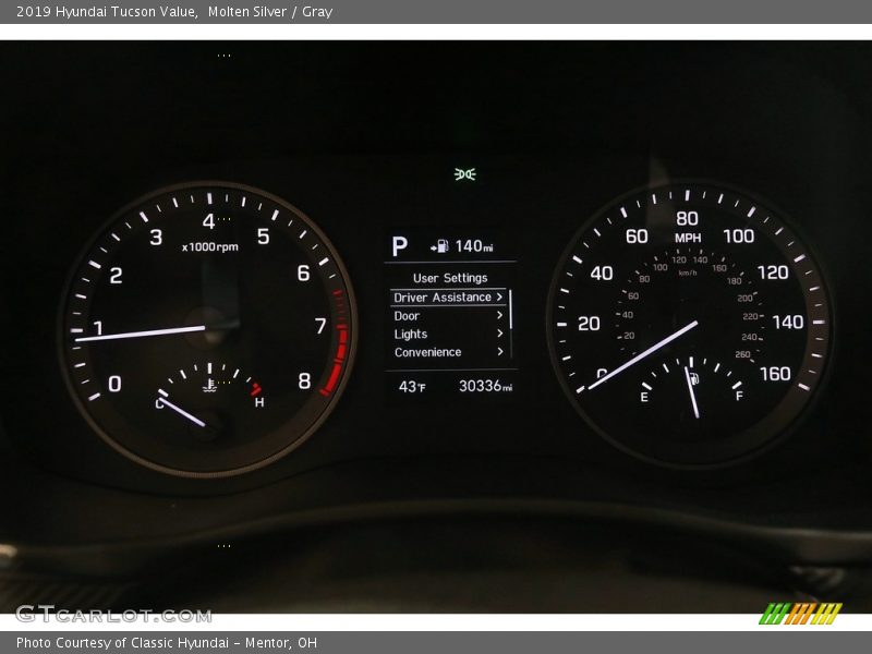 Molten Silver / Gray 2019 Hyundai Tucson Value