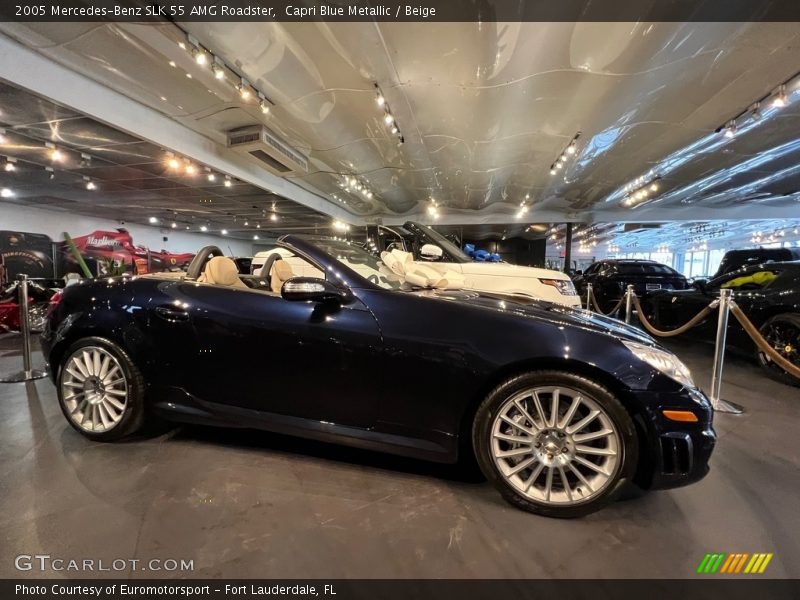  2005 SLK 55 AMG Roadster Capri Blue Metallic