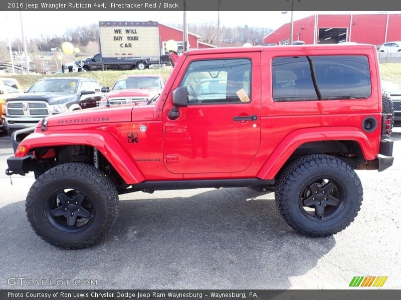 Firecracker Red / Black 2016 Jeep Wrangler Rubicon 4x4