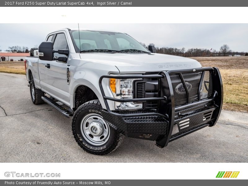 Ingot Silver / Camel 2017 Ford F250 Super Duty Lariat SuperCab 4x4