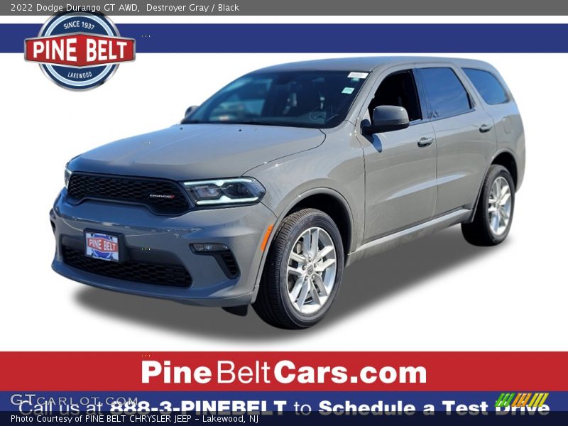 Destroyer Gray / Black 2022 Dodge Durango GT AWD