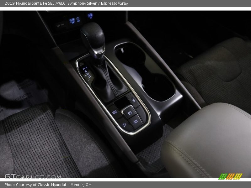 Symphony Silver / Espresso/Gray 2019 Hyundai Santa Fe SEL AWD