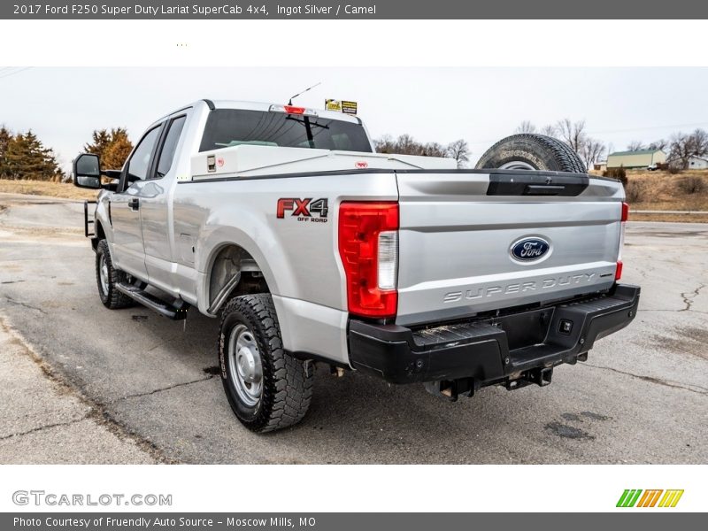 Ingot Silver / Camel 2017 Ford F250 Super Duty Lariat SuperCab 4x4