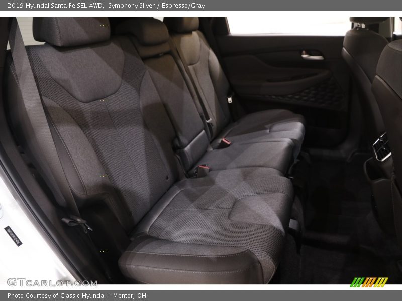 Symphony Silver / Espresso/Gray 2019 Hyundai Santa Fe SEL AWD