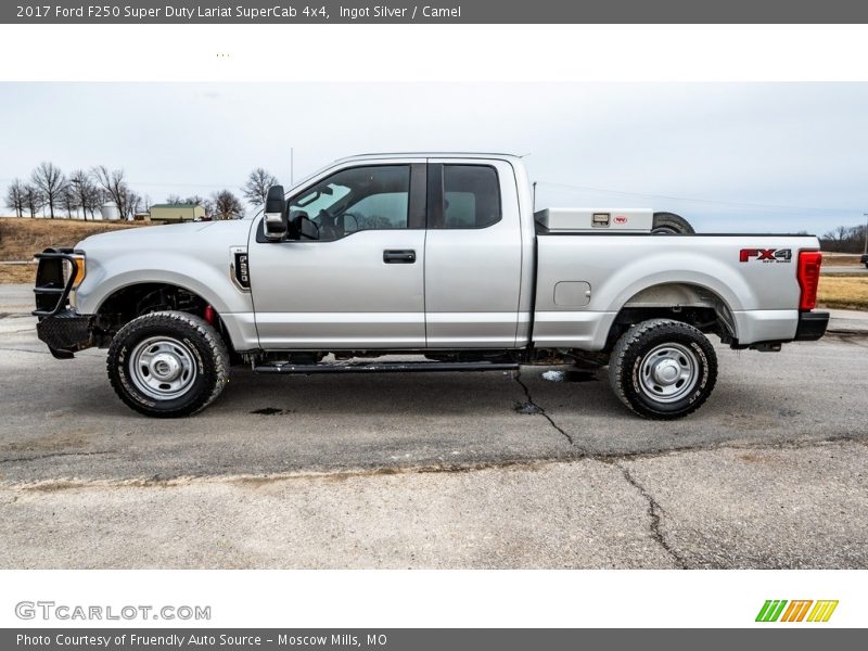 Ingot Silver / Camel 2017 Ford F250 Super Duty Lariat SuperCab 4x4