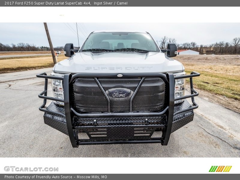 Ingot Silver / Camel 2017 Ford F250 Super Duty Lariat SuperCab 4x4