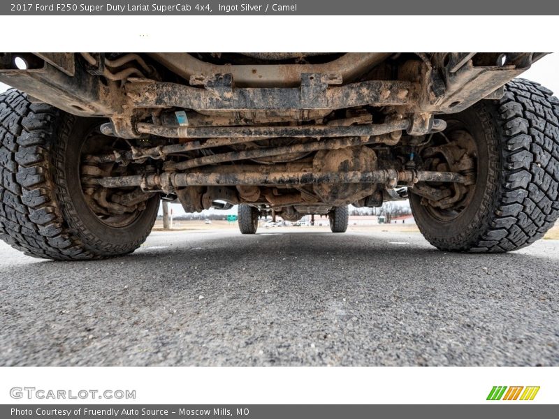 Ingot Silver / Camel 2017 Ford F250 Super Duty Lariat SuperCab 4x4