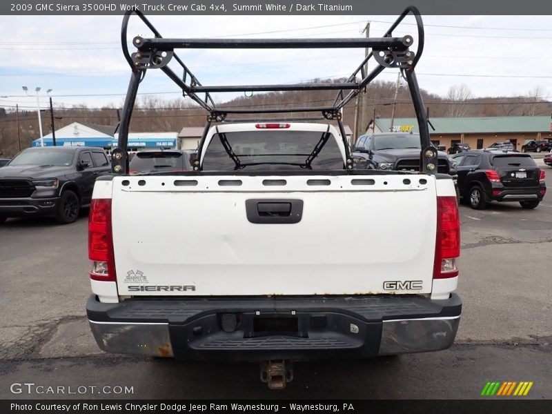 Summit White / Dark Titanium 2009 GMC Sierra 3500HD Work Truck Crew Cab 4x4