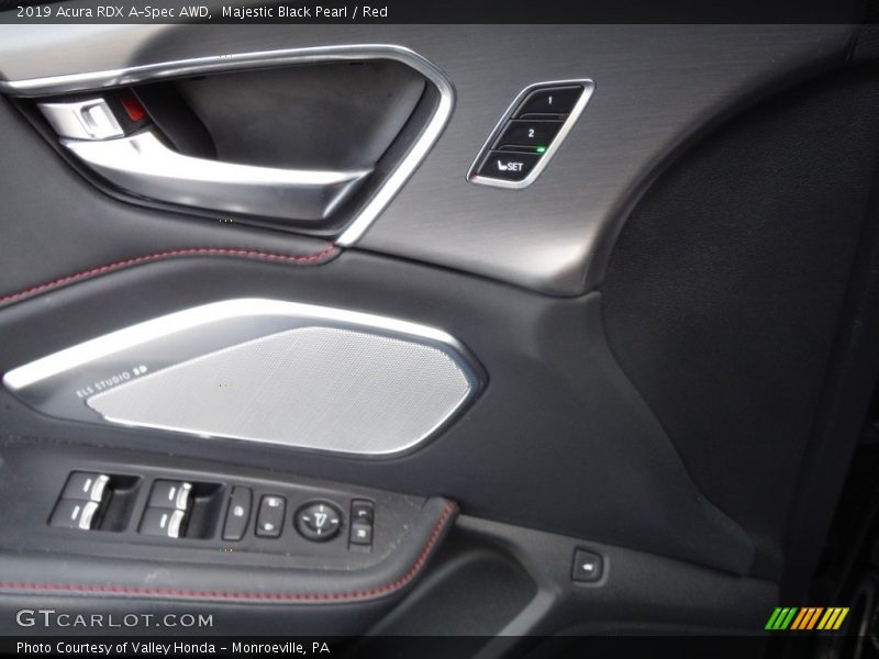 Majestic Black Pearl / Red 2019 Acura RDX A-Spec AWD
