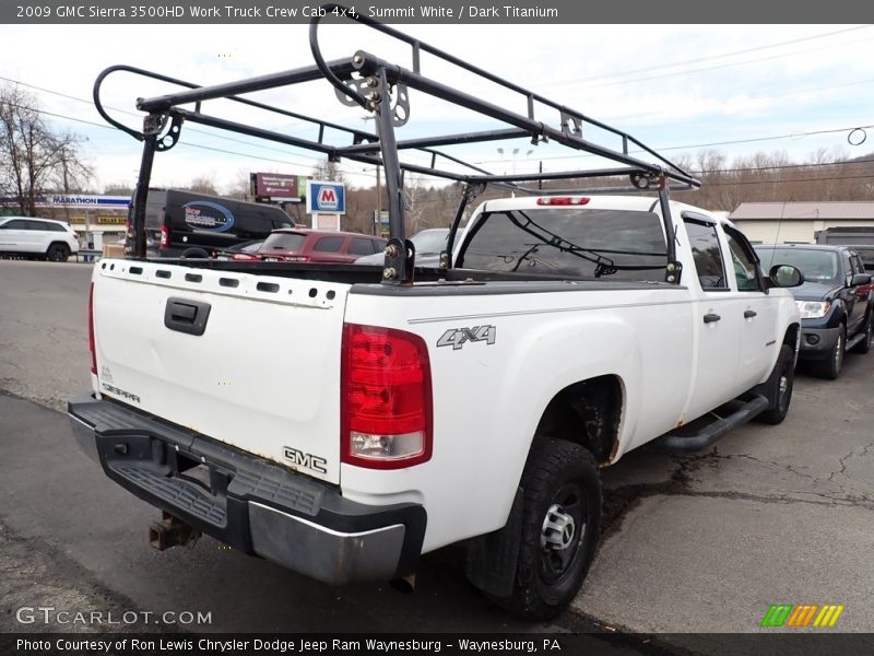 Summit White / Dark Titanium 2009 GMC Sierra 3500HD Work Truck Crew Cab 4x4