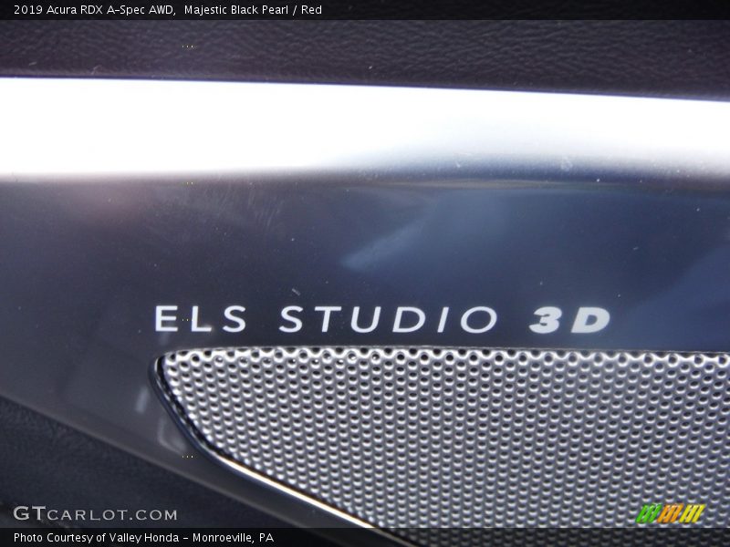 Majestic Black Pearl / Red 2019 Acura RDX A-Spec AWD