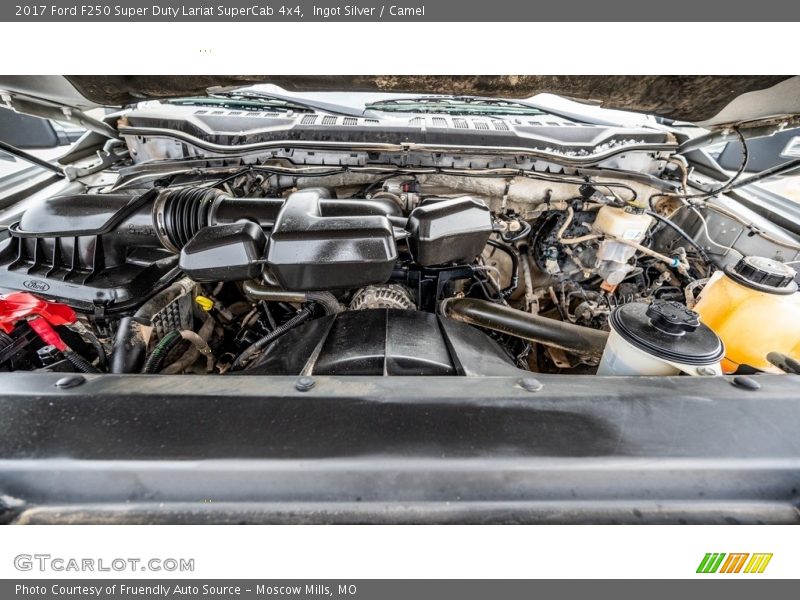 Ingot Silver / Camel 2017 Ford F250 Super Duty Lariat SuperCab 4x4