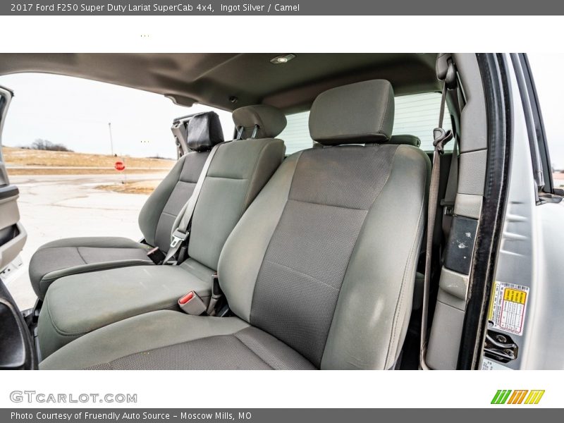 Ingot Silver / Camel 2017 Ford F250 Super Duty Lariat SuperCab 4x4