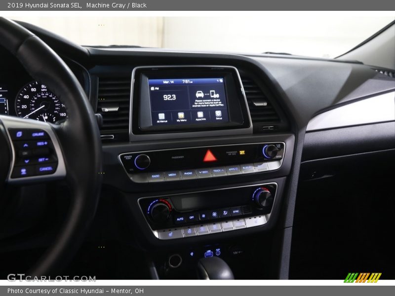 Machine Gray / Black 2019 Hyundai Sonata SEL