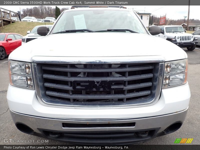 Summit White / Dark Titanium 2009 GMC Sierra 3500HD Work Truck Crew Cab 4x4