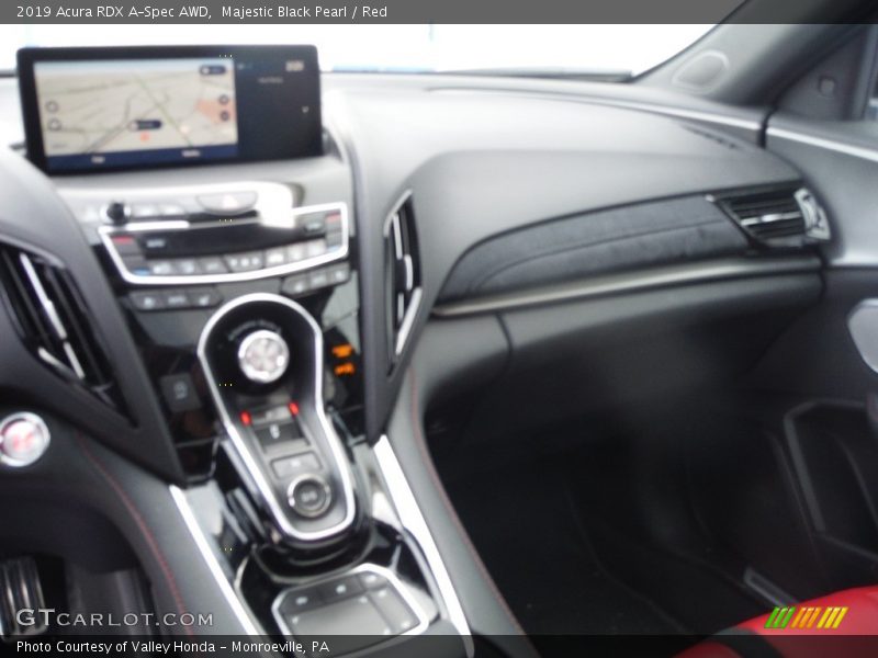 Majestic Black Pearl / Red 2019 Acura RDX A-Spec AWD