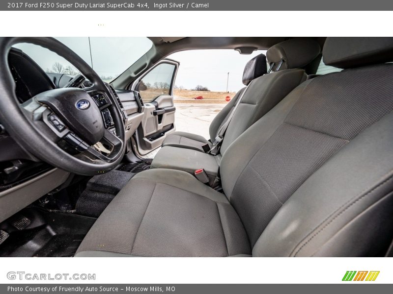 Ingot Silver / Camel 2017 Ford F250 Super Duty Lariat SuperCab 4x4